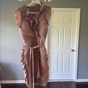 Brand new with tags Gracia Brown Knit Top sophisticated beautiful elegant dress